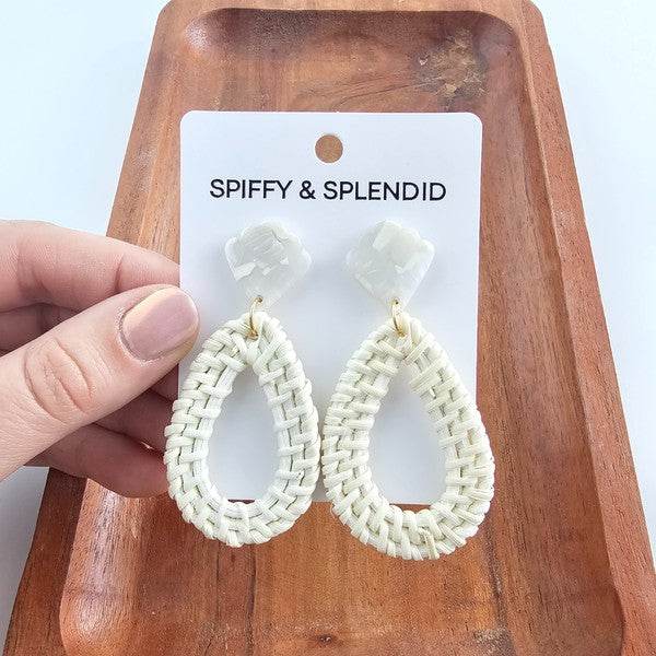 Malia Earrings - Light Rattan - Shop Style & More | Fresh Looks, Everyday Deals & Free Shipping