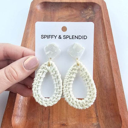 Malia Earrings - Light Rattan - Shop Style & More | Fresh Looks, Everyday Deals & Free Shipping