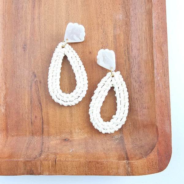 Malia Earrings - Light Rattan - Shop Style & More | Fresh Looks, Everyday Deals & Free Shipping