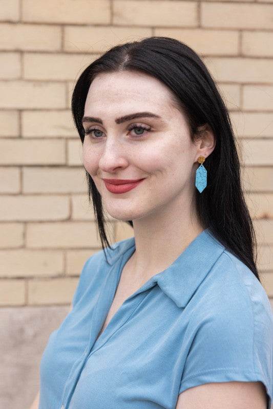 Gemma Earrings - Turquoise - Shop Style & More | Fresh Looks, Everyday Deals & Free Shipping