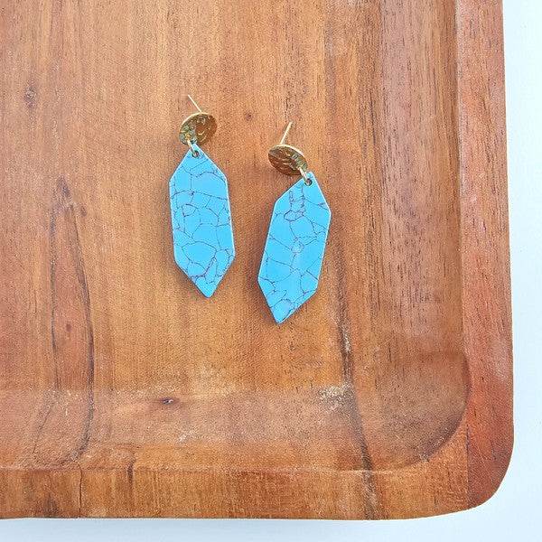Gemma Earrings - Turquoise - Shop Style & More | Fresh Looks, Everyday Deals & Free Shipping