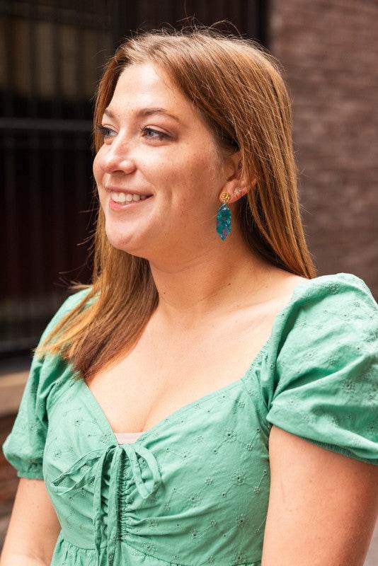 Gemma Earrings - Sea Green - Shop Style & More | Fresh Looks, Everyday Deals & Free Shipping