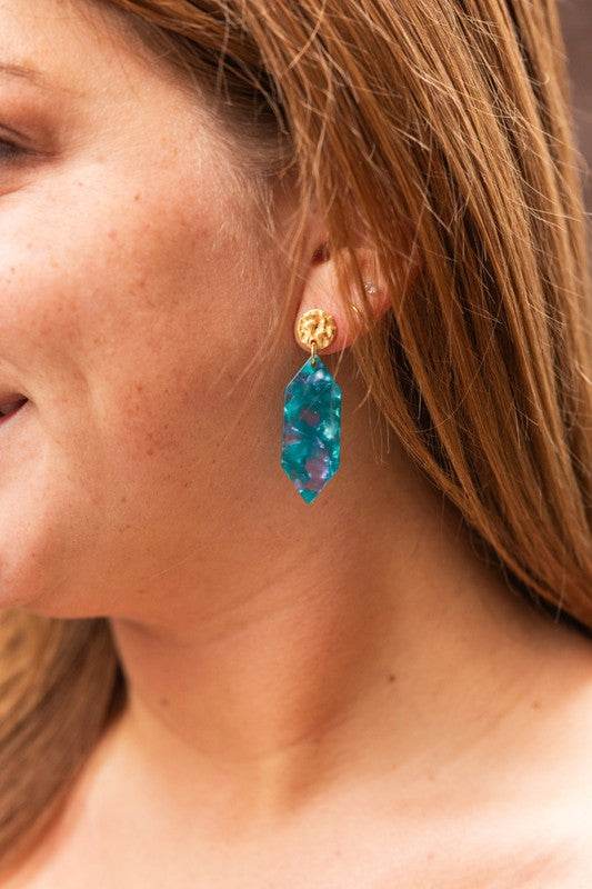 Gemma Earrings - Sea Green - Shop Style & More | Fresh Looks, Everyday Deals & Free Shipping