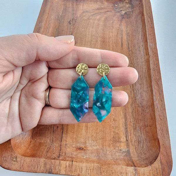 Gemma Earrings - Sea Green - Shop Style & More | Fresh Looks, Everyday Deals & Free Shipping