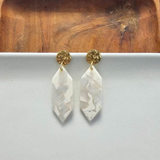 Gemma Earrings - Breezy White - Shop Style & More | Fresh Looks, Everyday Deals & Free Shipping
