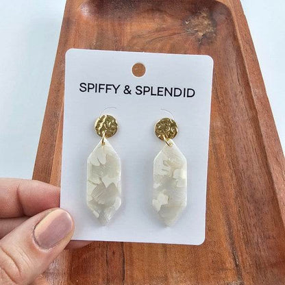 Gemma Earrings - Breezy White - Shop Style & More | Fresh Looks, Everyday Deals & Free Shipping