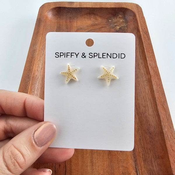 Starfish Studs - Ivory - Shop Style & More | Fresh Looks, Everyday Deals & Free Shipping
