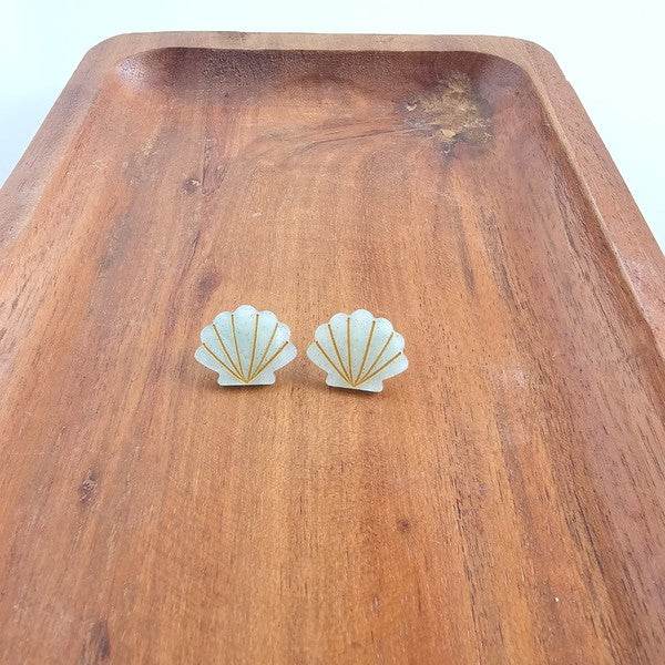 Seashell Studs - Seafoam Pearl - Shop Style & More | Fresh Looks, Everyday Deals & Free Shipping