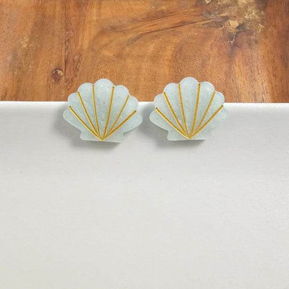Seashell Studs - Seafoam Pearl - Shop Style & More | Fresh Looks, Everyday Deals & Free Shipping