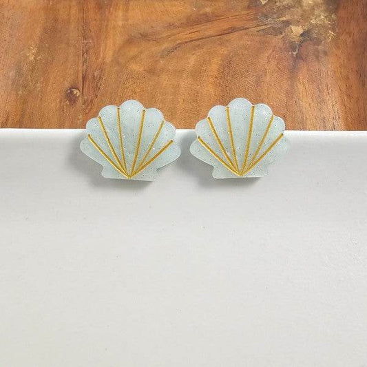 Seashell Studs - Seafoam Pearl - Shop Style & More | Fresh Looks, Everyday Deals & Free Shipping