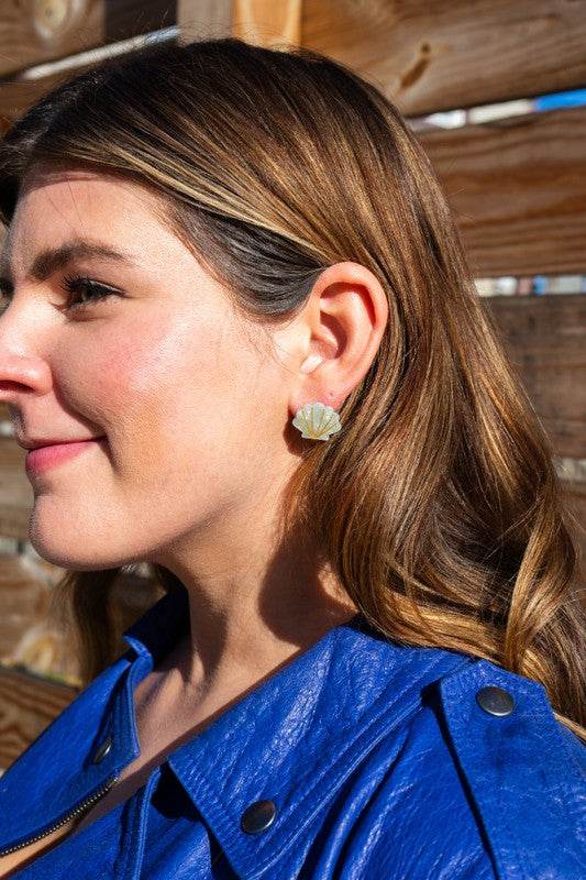 Seashell Studs - Seafoam Pearl - Shop Style & More | Fresh Looks, Everyday Deals & Free Shipping