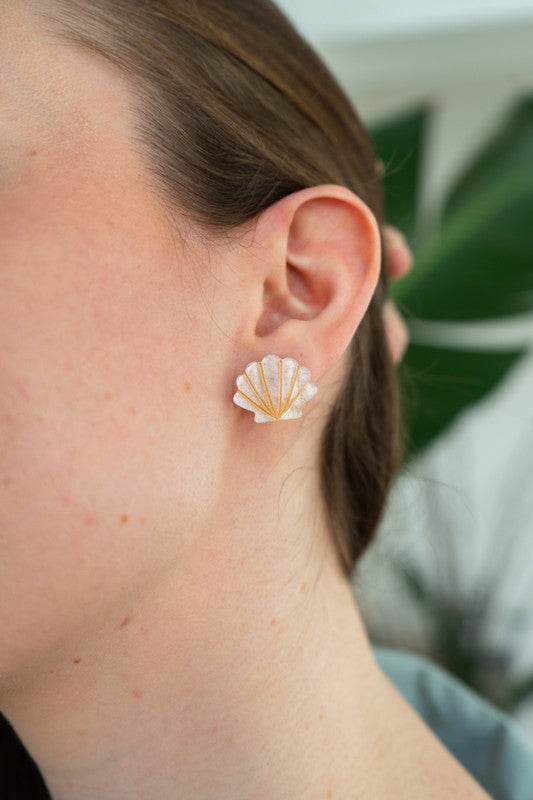Seashell Studs - Pink Pearl - Shop Style & More | Fresh Looks, Everyday Deals & Free Shipping