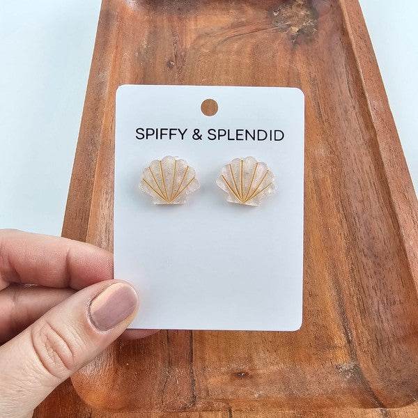 Seashell Studs - Pink Pearl - Shop Style & More | Fresh Looks, Everyday Deals & Free Shipping