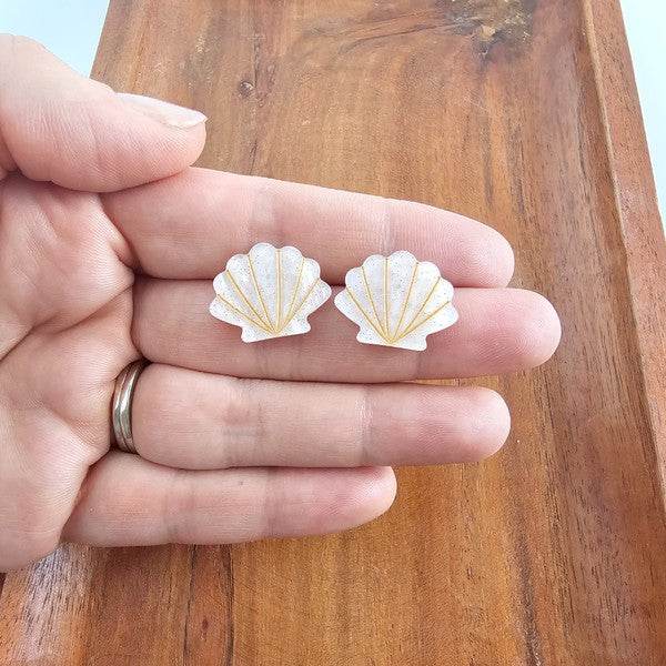 Seashell Studs - Pink Pearl - Shop Style & More | Fresh Looks, Everyday Deals & Free Shipping