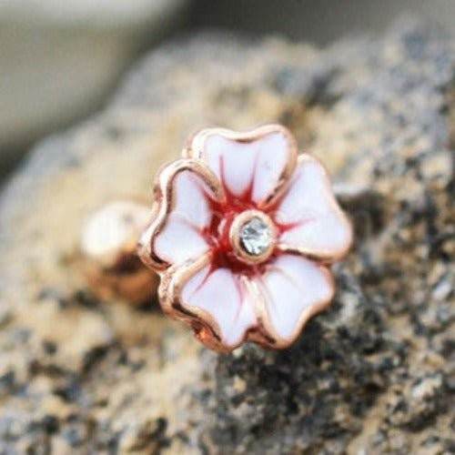 Rose Gold Hawaiian Hibiscus Flower Cartilage - Shop Style & More | Fresh Looks, Everyday Deals & Free Shipping