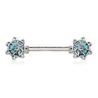 316L Surgical Steel Turquoise Stone Carousel - Shop Style & More | Fresh Looks, Everyday Deals & Free Shipping