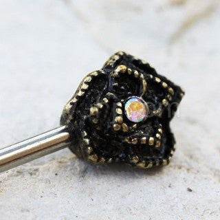 316L Stainless Steel Nipple Bar with Antique Gold - Shop Style & More | Fresh Looks, Everyday Deals & Free Shipping