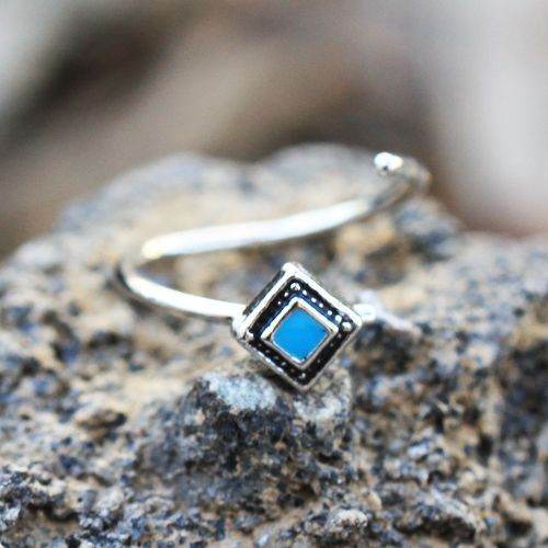 316L Stainless Steel Rhombus Cut Turquoise Nose - Shop Style & More | Fresh Looks, Everyday Deals & Free Shipping