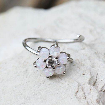 316L Stainless Steel Synthetic Opal Flower Nose - Shop Style & More | Fresh Looks, Everyday Deals & Free Shipping