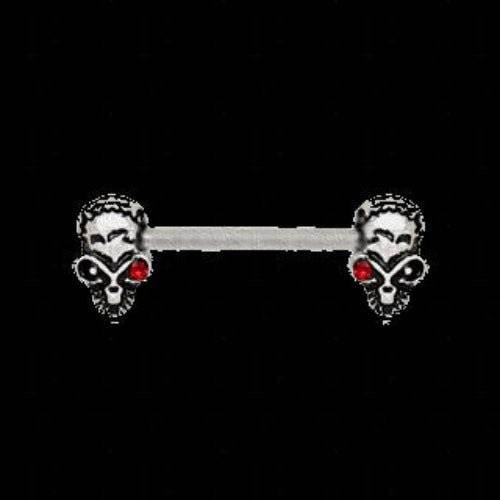 316L Stainless Steel Red Eye Alien Skull Nipple - Shop Style & More | Fresh Looks, Everyday Deals & Free Shipping