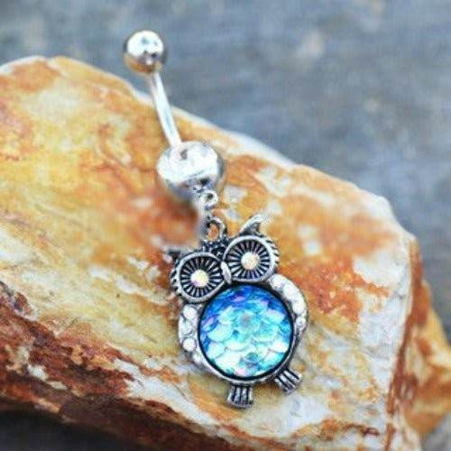 316L Stainless Steel Jeweled Rainbow Owl Dangle - Shop Style & More | Fresh Looks, Everyday Deals & Free Shipping
