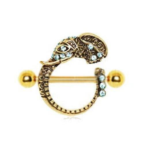 Gold Plated Tribal Elephant Nipple Shield - Shop Style & More | Fresh Looks, Everyday Deals & Free Shipping