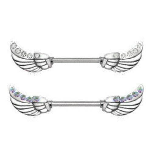 316L Surgical Steel Twinkling Angelic Wings Nipple - Shop Style & More | Fresh Looks, Everyday Deals & Free Shipping