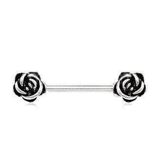 316L Surgical Steel Vintage Roses Nipple Bar - Shop Style & More | Fresh Looks, Everyday Deals & Free Shipping