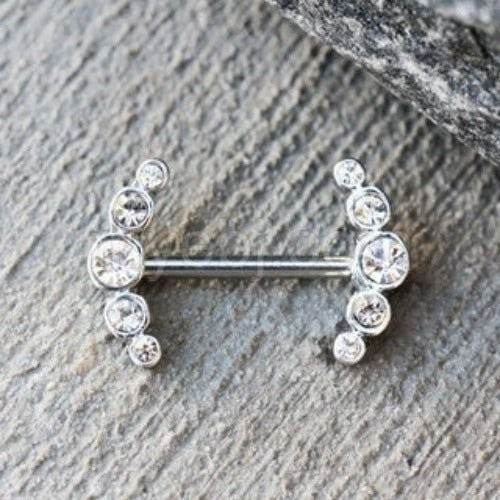 316L Stainless Steel Multi-CZ Nipple Shield - Shop Style & More | Fresh Looks, Everyday Deals & Free Shipping