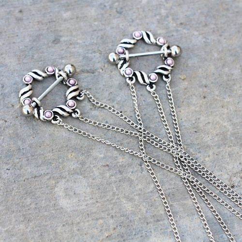 316L Stainless Steel Triple Chain Pink Ribbon - Shop Style & More | Fresh Looks, Everyday Deals & Free Shipping