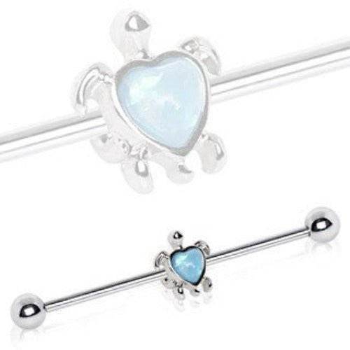 316L Stainless Steel Heart Synthetic Opal Turtle - Shop Style & More | Fresh Looks, Everyday Deals & Free Shipping