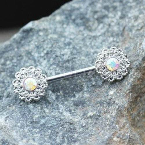 316L Stainless Steel Aurora Flower Cluster Nipple - Shop Style & More | Fresh Looks, Everyday Deals & Free Shipping