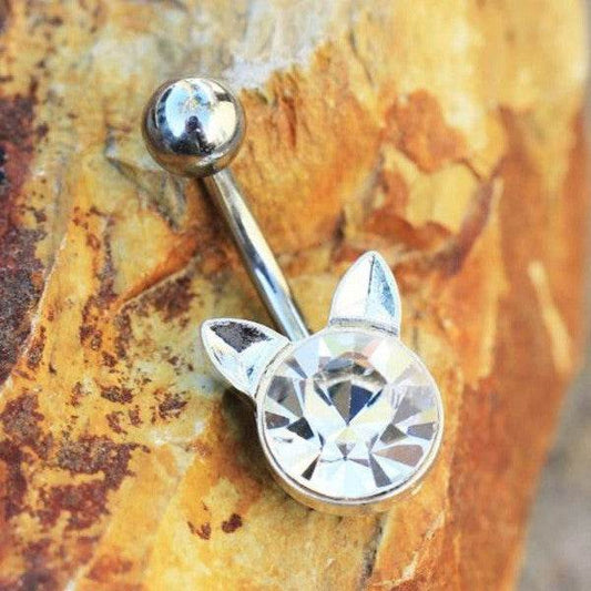 Crystal Cat Navel Ring - Shop Style & More | Fresh Looks, Everyday Deals & Free Shipping