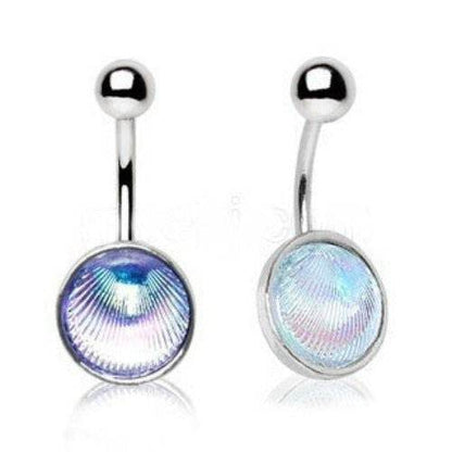 Holographic Shell Navel Ring - Shop Style & More | Fresh Looks, Everyday Deals & Free Shipping