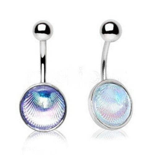 Holographic Shell Navel Ring - Shop Style & More | Fresh Looks, Everyday Deals & Free Shipping