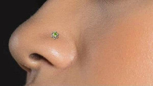 20 Gauge Nose Bone Sterling Silver Flower - 6 - Shop Style & More | Fresh Looks, Everyday Deals & Free Shipping