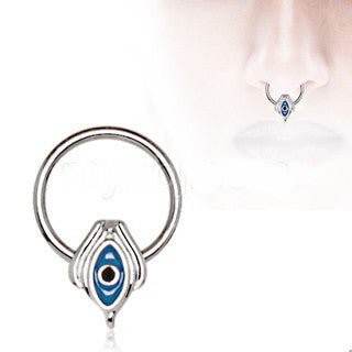 Egyptian Blue Eye Captive Bead Ring - Shop Style & More | Fresh Looks, Everyday Deals & Free Shipping
