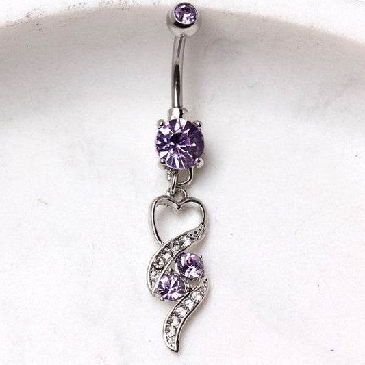 316L Surgical Steel Gemmed Navel Ring with - Shop Style & More | Fresh Looks, Everyday Deals & Free Shipping