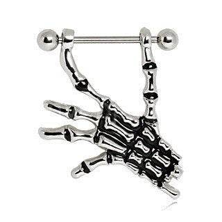 Nipple Ring with Skeleton Hand - Shop Style & More | Fresh Looks, Everyday Deals & Free Shipping