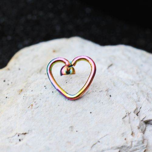 PVD Plated Love Struck Heart Cartilage Earring - Shop Style & More | Fresh Looks, Everyday Deals & Free Shipping