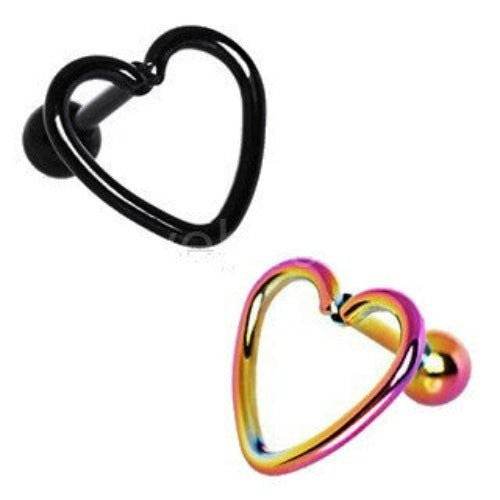 PVD Plated Love Struck Heart Cartilage Earring - Shop Style & More | Fresh Looks, Everyday Deals & Free Shipping