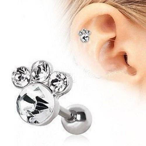 Animal Paw Cartilage Earring Gemmed Cartilage - Shop Style & More | Fresh Looks, Everyday Deals & Free Shipping