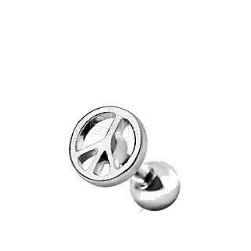 Surgical Steel Peace Sign Cartilage Earring - Shop Style & More | Fresh Looks, Everyday Deals & Free Shipping