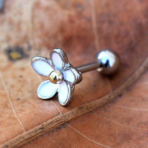Surgical Steel Sweet White Daisy Flower - Shop Style & More | Fresh Looks, Everyday Deals & Free Shipping