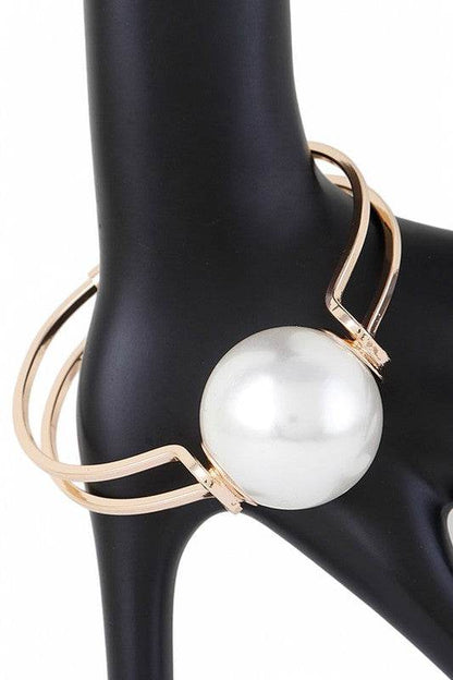 Iconic Large Pearl Hinged Bangle - Shop Style & More | Fresh Looks, Everyday Deals & Free Shipping