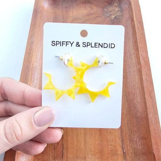 Sunshine Hoops - Yellow - Shop Style & More | Fresh Looks, Everyday Deals & Free Shipping