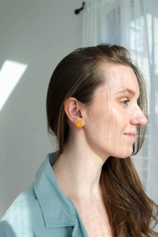 Sunshine Studs - Yellow - Shop Style & More | Fresh Looks, Everyday Deals & Free Shipping