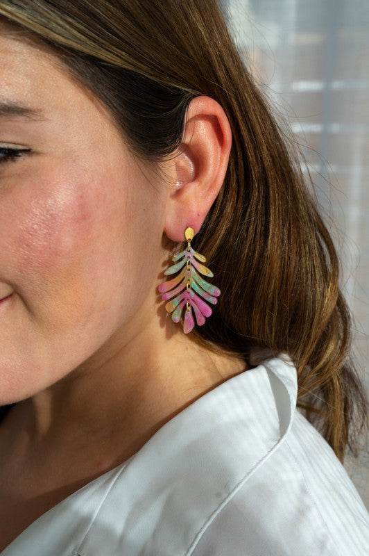 Petite Palm Earrings - Tropical Delight - Shop Style & More | Fresh Looks, Everyday Deals & Free Shipping