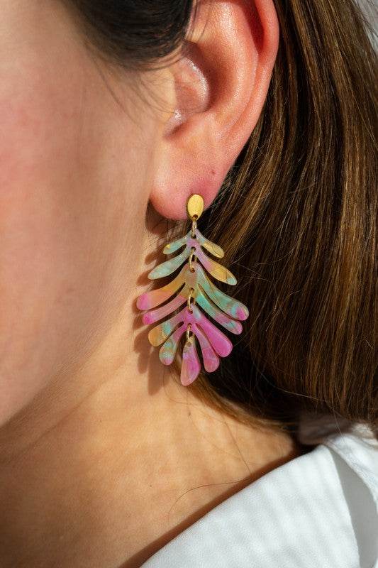 Petite Palm Earrings - Tropical Delight - Shop Style & More | Fresh Looks, Everyday Deals & Free Shipping