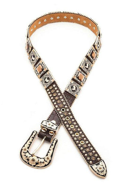 Rooster Concho Crystal Statement Belt - Shop Style & More | Fresh Looks, Everyday Deals & Free Shipping